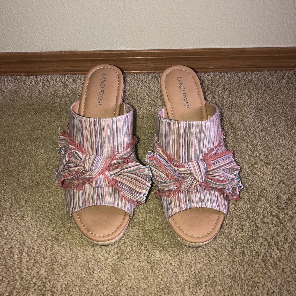 Lane Bryant 11w espadrille wedges